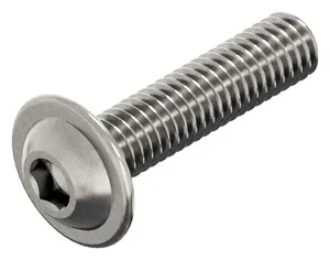 Inbusbout ISO 7380 RVS A4 M6x16 lage bolkop met flens